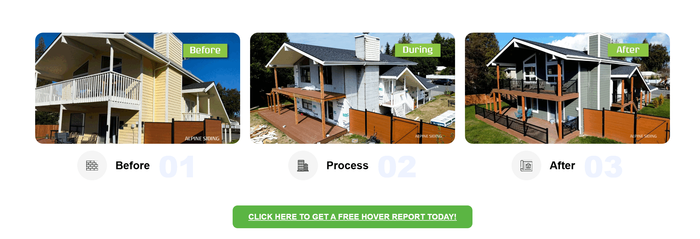 James Hardie fiber cement siding installation process for The Landings homes